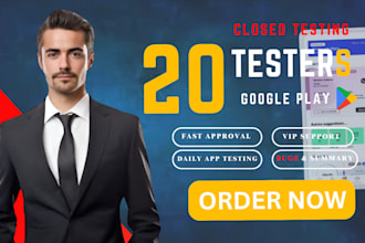 do 20 testers, 20 app testers for andriod, ios, apps games app reviews