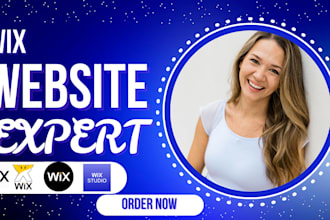 design a stunning wix website mobile  responsive website