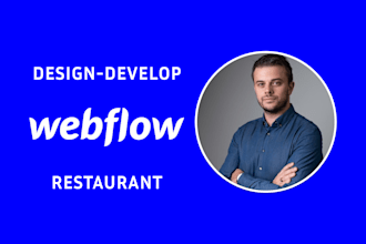 develop a webflow restaurant website for you