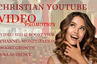 do christian youtube promotion USA music video  promotion channel growth manager