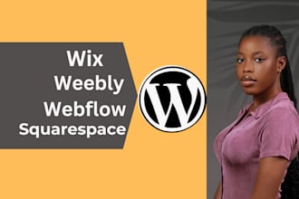 convert, redesign,or transfer wix, webflow, weebly, and squarespace to wordpress