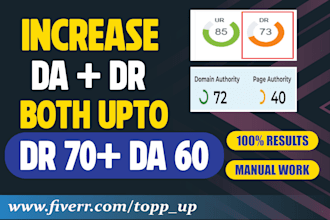 increase domain rating DR and domain authority da