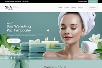 build a responsive spa, salon, wellness, or beauty website with online booking