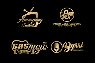 do modern dj, studio, entertainment and art logo or any graphics design