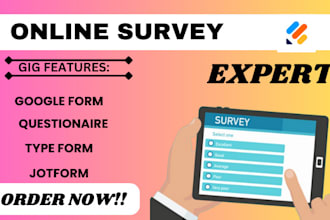 create online survey, survey, questionaire, jotform, responsive form