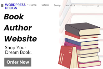 design author website, book website, book launches on wordpress