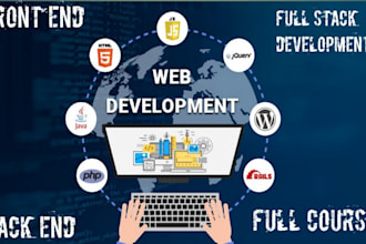 build rebuild full stack website development front end backend custom website