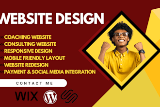 design a life coaching website consulting website for speakers leaders trainers