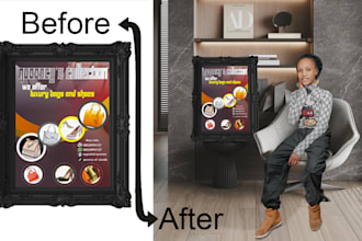 do photoshop product placement, photo manipulation and enhancement