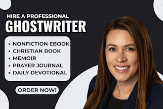 ghostwrite your non fiction christian self help prayer journal daily devotional