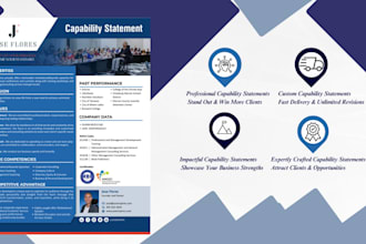 design a professional and attractive capability statement