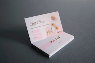 design gift card, voucher, coupon, loyalty card