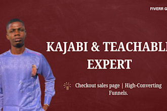 kajabi multiple checkout page, teachable sales page and thinkific funnels