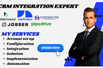 crm jobnimbus pipedrive buildertrend contractor foreman jobber integration