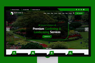 build landscaping lawn care website gardening care website landscaping website