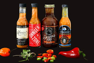 design sauce bottle labels, honey, spice, jar labels, tin labels