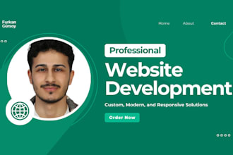 develop modern, dynamic and custom business website as full stack web developer
