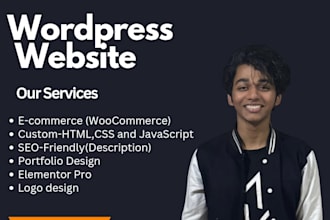 design a blog, portfolio website, and ecommerce website with woocommerce