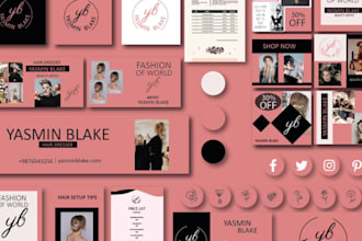 design stunning branding kit, brand book, corporate identity, brand guidelines