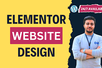 do perfect elementor website design for you