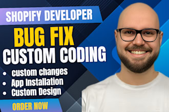 do shopify custom coding, shopify bug fixes and custom theme development website
