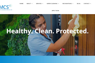 design cleaning janitorial house office cleaning landing page cleaning website