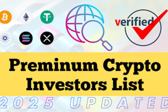 deliver 1 million crypto, forex, nft investors email database leads