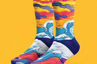 create a unique socks design