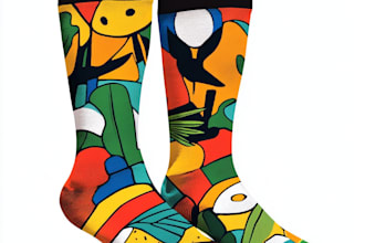 draw unique socks design for your brand