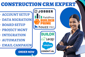 setup builder prime field pros houzz pro buildr leap salesforce jobber cosential