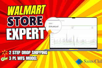 be your automate walmart 2step 3pl wfs model  dropshipping store