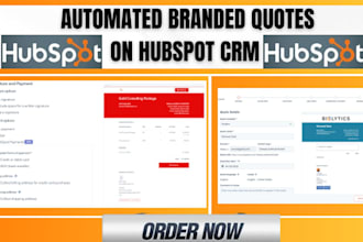design custom hubspot quote templates, automate sales process workflows