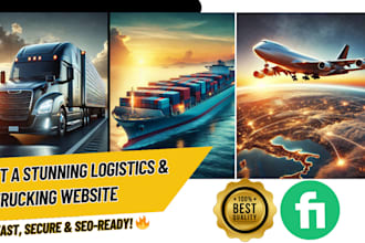 design a professional logistics and trucking website
