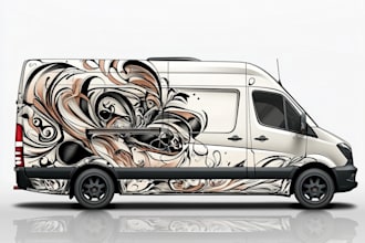 make a custom vehicle wrap, cars, pickups, trailers, etc