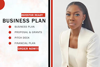 do sba loan business plan, investor pitch deck, grant proposals, application rfp