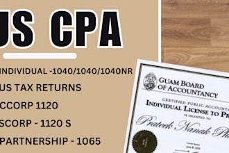 provide US CPA, audit financial statement, comfort letter, mortgage, tax return