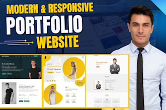 build a modern portfolio website for creatives and professionals