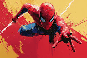 create character in classic marvel comic style