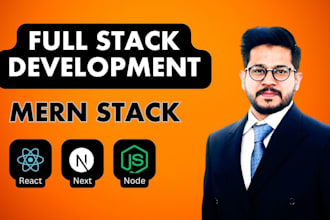 develop full stack web application as mern stack developer, nodejs reactjs mongo