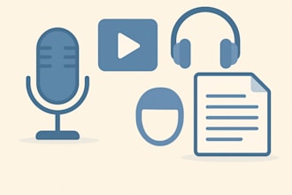 transcribe audio or video to text