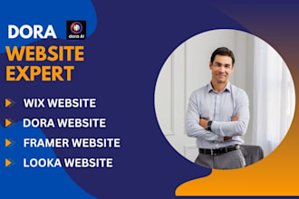 create looka website dora website dorik website duda framer showit website