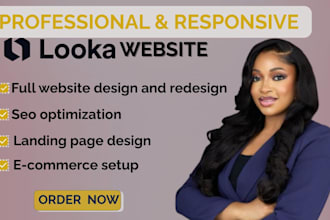 create looka website, redesign looka website, odoo, dora, wix website