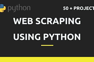 do web scraping and automation using python