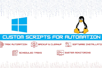 automate your tasks with a windows batch, linux bash, or python script
