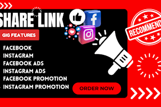 share your product link to active 850,000 audience on facebook, instagram