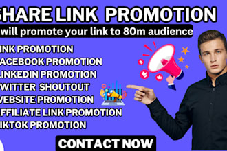 shoutout promote share link to 80m active USA UK fb twitter nft crypto audiences