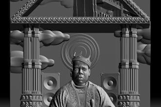 convert 2d to 3d bas relief  3d laser engraving 3d wood carving cnc 3d model