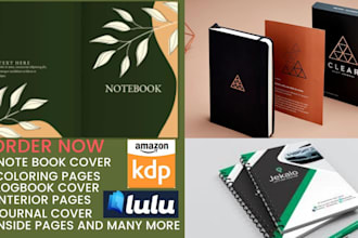 do ebook design, workbook design, amazon kdp journal design digital planner