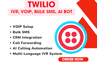build twilio SMS, bulk SMS, voice calls, autoresponder