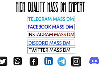 do telegram mass dm, discord mass dm, instagram mass dm, twitter mass dm